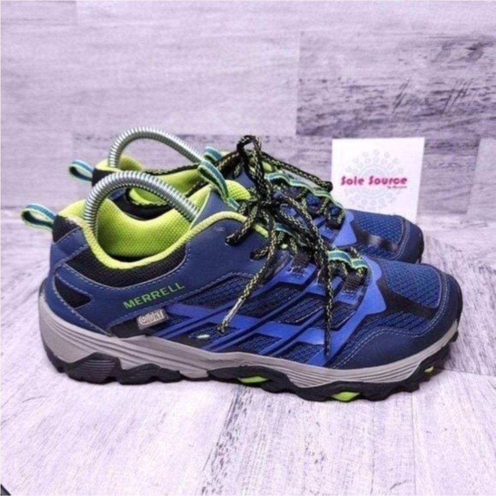 Merrell Moab Low Waterproof Sneaker Blue Green Gray Women's sz 6